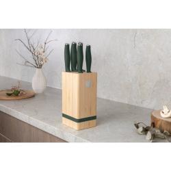 Berlingerhaus Sada nožů se stojanem BAMBOO 6 ks Matte Green Collection