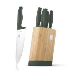 Berlingerhaus Sada nožů se stojanem BAMBOO 6 ks Matte Green Collection Berlingerhaus Sada nožů se stojanem BAMBOO 6 ks Matte Green Collection