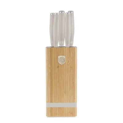 Berlingerhaus Sada nožů se stojanem BAMBOO 6 ks SaharaCollection