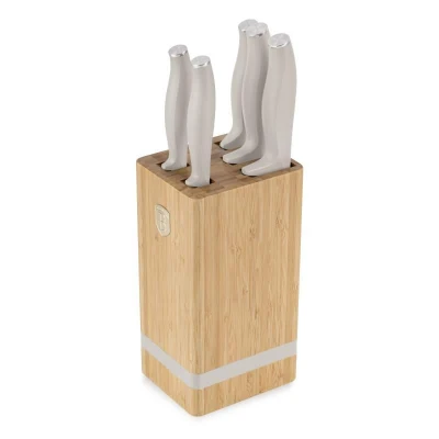 Berlingerhaus Sada nožů se stojanem BAMBOO 6 ks SaharaCollection