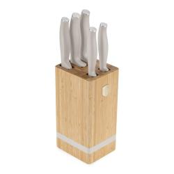 Berlingerhaus Sada nožů se stojanem BAMBOO 6 ks SaharaCollection