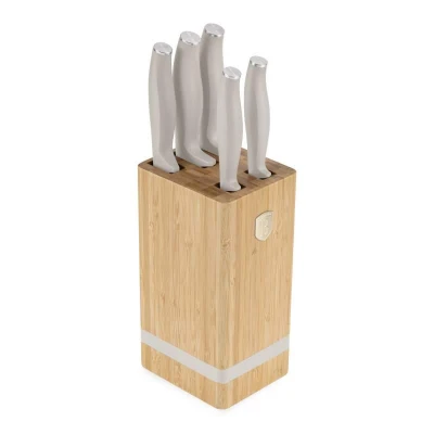 Berlingerhaus Sada nožů se stojanem BAMBOO 6 ks SaharaCollection