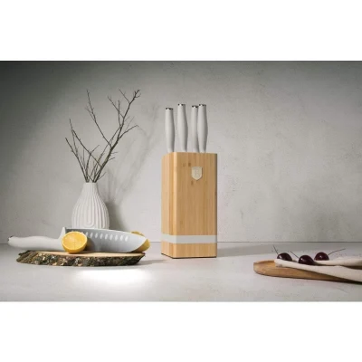 Berlingerhaus Sada nožů se stojanem BAMBOO 6 ks SaharaCollection