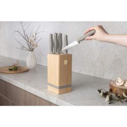 Berlingerhaus Sada nožů se stojanem BAMBOO 6 ks SaharaCollection