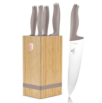 Berlingerhaus Sada nožů se stojanem BAMBOO 6 ks Taupe Collection Berlingerhaus Sada nožů se stojanem BAMBOO 6 ks Taupe Collection