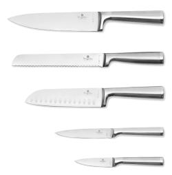 Berlingerhaus Sada nožů se stojanem z akátového dřeva 6 ks Stainless steel