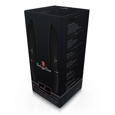 Berlingerhaus Sada nožů ve stojanu 8 ks Black Rose Collection