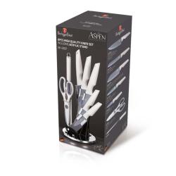 Berlingerhaus Sada nožů ve stojanu s nepřilnavým povrchem 8 ks Aspen Collection
