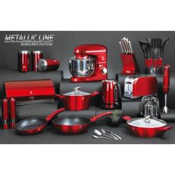 Berlingerhaus Sada nožů ve stojanu s nepřilnavým povrchem 8 ks Burgundy Metallic Line