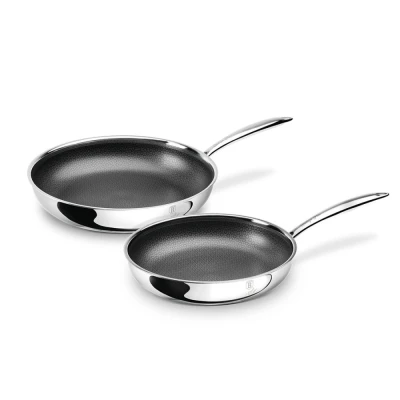 Berlingerhaus Sada pánví s 3D nepřilnavým povrchem 2 ks 24 / 28 cm nerez Eternal Collection