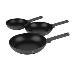 Berlingerhaus Sada pánví s nepřilnavým povrchem 3 ks Antracit Collection Berlingerhaus Sada pánví s nepřilnavým povrchem 3 ks Antracit Collection