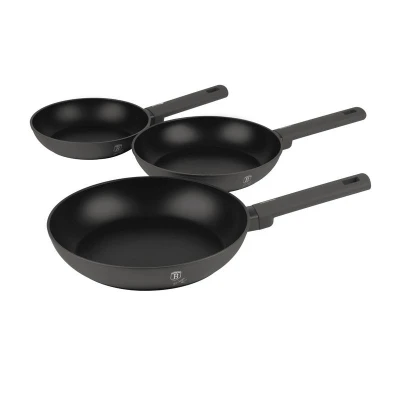 Berlingerhaus Sada pánví s nepřilnavým povrchem 3 ks Antracit Collection