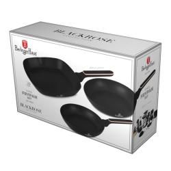 Berlingerhaus Sada pánví s titanovým povrchem 3 ks Black Rose Collection