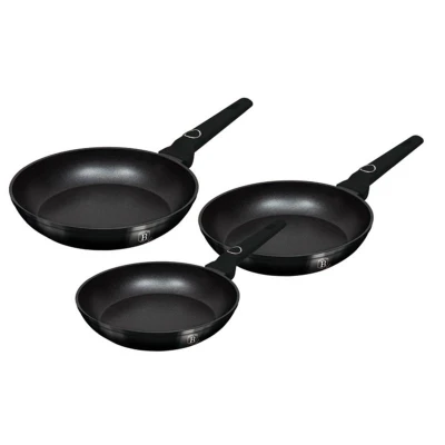 Berlingerhaus Sada pánví s titanovým povrchem 3 ks Black Vantage Collection