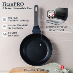 Berlingerhaus Sada pánví s titanovým povrchem 3 ks Deep Sea Collection