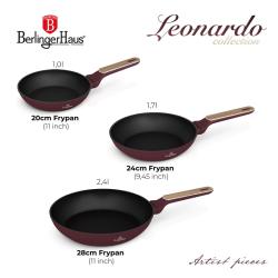 Berlingerhaus Sada pánví s titanovým povrchem 3 ks Leonardo Nordic Collection