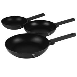 Berlingerhaus Sada pánví s titanovým povrchem 3 ks Matte Black Collection Berlingerhaus Sada pánví s titanovým povrchem 3 ks Matte Black Collection