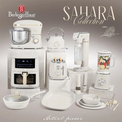 Berlingerhaus Sada pánví s titanovým povrchem 3 ks Sahara Collection