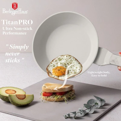 Berlingerhaus Sada pánví s titanovým povrchem 3 ks Sahara Marble Collection