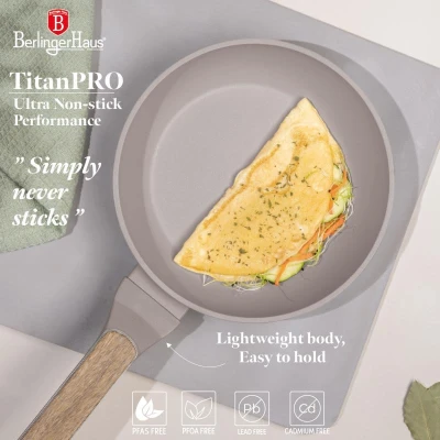 Berlingerhaus Sada pánví s titanovým povrchem 3 ks Taupe Nordic Collection