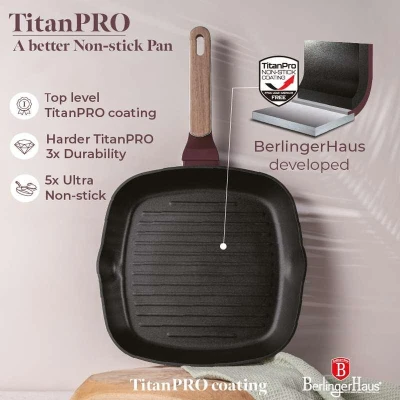 Berlingerhaus Sada pánví s titanovým povrchem 4 ks Leonardo Nordic Collection