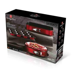 Berlingerhaus Sada pečicích forem s titanovým povrchem 3 ks Burgundy Metallic Line muffin