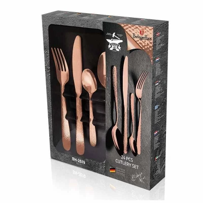 Berlingerhaus Sada příborů 24 ks nerez Rosegold Metallic Line II