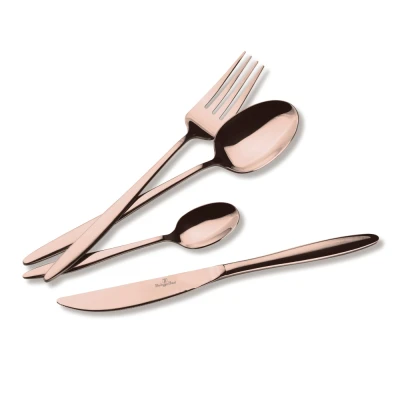 Berlingerhaus Sada příborů 24 ks Rosegold Metallic Line