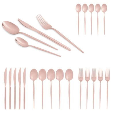 Berlingerhaus Sada příborů 24 ksRosegold Metallic Line