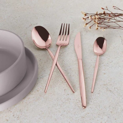 Berlingerhaus Sada příborů 24 ksRosegold Metallic Line