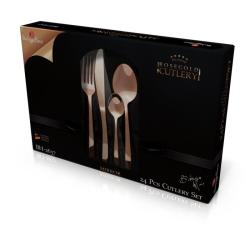 Berlingerhaus Sada příborů 24 ks Rosegold Metallic Line nerez mirror