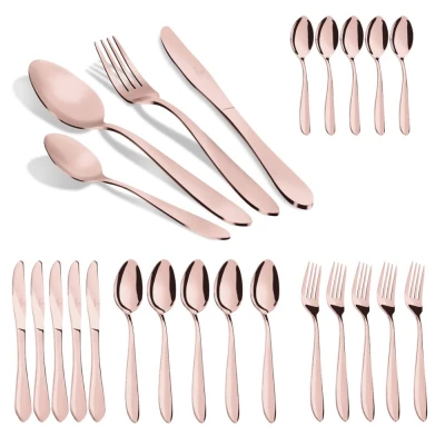 Berlingerhaus Sada příborů 24 ks Rosegold Metallic Line