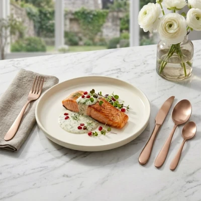 Berlingerhaus Sada příborů 24 ks Rosegold Metallic Line
