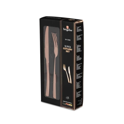 Berlingerhaus Sada příborů se steakovým nožem 12 ks nerez Rosegold Metallic Line