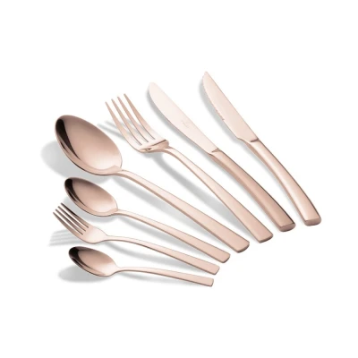 Berlingerhaus Sada příborů se steakovým nožem 42 ks nerez leštěný povrch Rosegold Collection