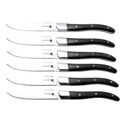 Berlingerhaus Sada steakových nožů 6 ks černá rukojeť Laguiole Collection