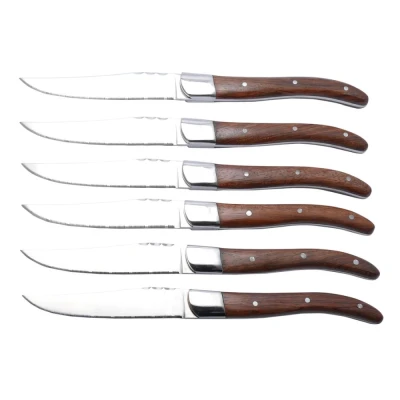 Berlingerhaus Sada steakových nožů 6 ks hnědá rukojeť Laguiole Collection