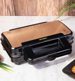 Berlingerhaus Sendvičovač s nepřilnavým povrchem 900 W Rosegold Metallic Line