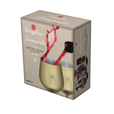 Berlingerhaus Sklenice na víno sada 2 ks 400 ml zlatá