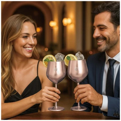 Berlingerhaus Sklenice na víno sada 2 ks 400 ml Rosegold