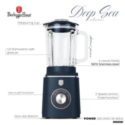 Berlingerhaus Stolní mixér se skleněnou nádobou 1,5 l 1000 W Deep Sea Collection