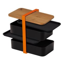 Berlingerhaus Svačinový box s bambusovým víkem dvoupatrový
