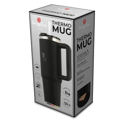 Berlingerhaus Termohrnek s dvojitou stěnou BerlingerCup 1 l Matte Black Collection