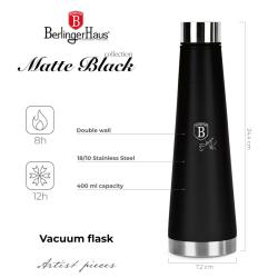 Berlingerhaus Termoska lahev na pití nerez 0,4 l Matte Black Collection