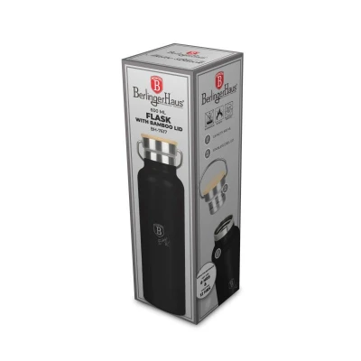 Berlingerhaus Termoska lahev s dvojitou stěnou nerez 0,6 l Matte Black Collection