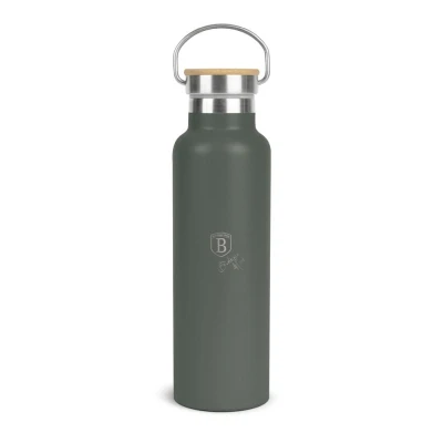 Berlingerhaus Termoska lahev s dvojitou stěnou nerez 0,6 l Matte Green Collection