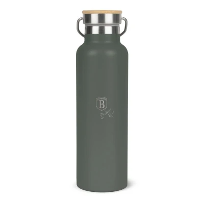 Berlingerhaus Termoska lahev s dvojitou stěnou nerez 0,6 l Matte Green Collection