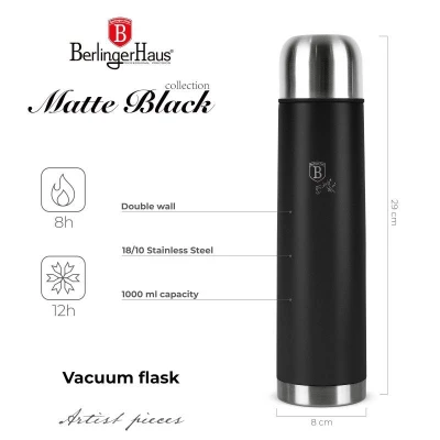 Berlingerhaus Termoska nerez 1 l Matte Black Collection