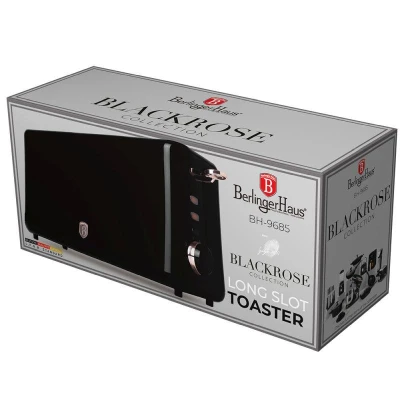 Berlingerhaus Topinkovač nerez 980W s dlouhým slotem Black Rose Collection