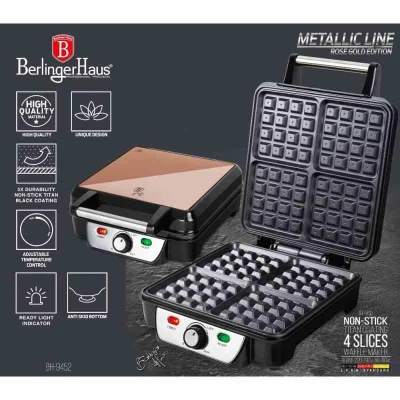 Berlingerhaus Vaflovač na 4 vafle Rose Gold Edition